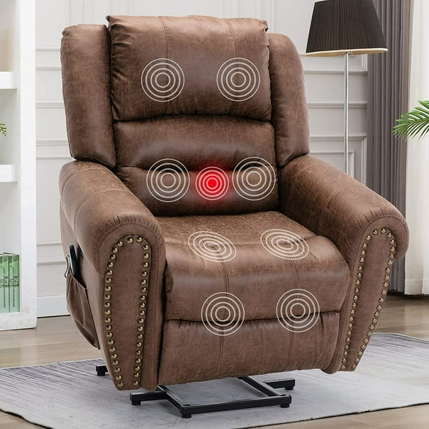 Bonzy Home Electric Power Lift Recliner Chair with Heat and Massage for