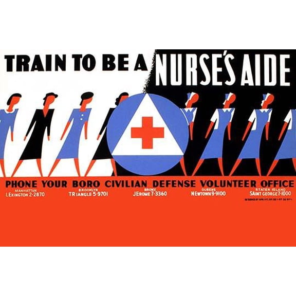 Train to be a Nurses Aide-Fine Art Canvas Print (20" x 30")