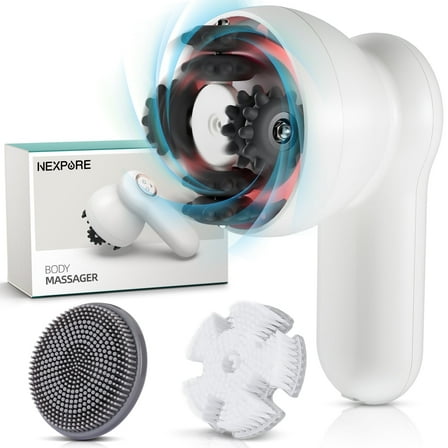 NEXPURE Body Sculpting Machine, Professional Cellulite Massager, IPX6 Waterproof, Electric Body Brush Set for Deep Cleansing, Exfoliation