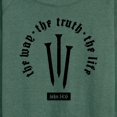 thumbnail image 3 of Instant Message - The Way The Truth The Life - Women's Lightweight French Terry Long Sleeve Shirt, 3 of 6