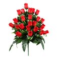 thumbnail image 2 of Bradem Artificial Rose Bouquet for Cemetery Decoration Memorial Flowers for Loved Ones, #A, Ornament Rose Bouquet, Silk Flower Arrangement, Memorial Flowers, Cemetery Decor, Artificial Floral Bouquet, 2 of 7