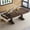 Walnut, variant on Wood Dining Table for 6-8 with 2 Large Drawers – 70.87" Long Farmhouse Rectangular Table, Thick Table Top, Sturdy Frame for Big Family