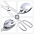 thumbnail image 3 of Utensilios elegantes para servir para sus necesidades culinarias, pinzas para bufé fabricadas con cuidado a partir de acero inoxidable resistente al calor, material de calidad alimentaria no tóxico, 3 of 5