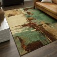 thumbnail image 3 of Mohawk Home Aqua Strata Fusion Abstract Area Rug (10'x14'), 3 of 5