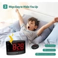 thumbnail image 3 of Wireless Bed Shaker Alarm Clock for Heavy Sleepers and Hearing Impaired, 3 of 5