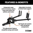 thumbnail image 2 of CURT 17500 TruTrack Weight Distribution Hitch with Sway Control, Up to 10K, 2-In Shank, 2-5/16-Inch Ball, 2 of 7