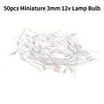 thumbnail image 3 of 50Pcs 3mm 12V Edison Miniature Neon Indicator Lamp Incandescent Lightbulb, 3 of 7