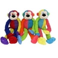 thumbnail image 3 of Dog Toys for Medium to Large Breeds 17 Inch Long Limb Monkey - Tug Play Squeak (Red/Purple), 3 of 5