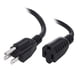 thumbnail image 2 of 5 Pzas, extensión de alimentación 16AWG Cable Negro 6 Pies, CNE593340, 2 of 2