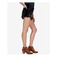 thumbnail image 2 of LUCKY BRAND Womens Black Frayed Denim Short 6, 2 of 2