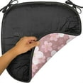 thumbnail image 6 of Flower Chair Seating Cushion, Cherry Blossoms Petal Plant Cartoon Sakura Floret Season, Soft Seat Pads for Office with Anti-slip Backing, 16"x16", Dried Rose White Green, by Ambesonne, 6 of 7