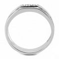 thumbnail image 3 of High polished (no plating) Stainless Steel Ring with AAA Grade CZ in Clear for Women Style DA254, 3 of 6
