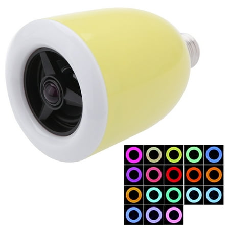 E27 LED Bulb Colorful Lamp 18 Colors Adjustable Wireless BT 4.0 Speaker for IOS Android Smart Phone IMAC/PC Energy-saving Music (Best Music Player For Pc And Android)