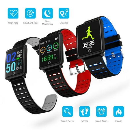 EEEKit Smart Watch, IP65 Waterproof Fitness Activity Tracker with Heart Rate Monitor, Wearable All-day Activity Tracking, Bluetooth Running GPS Tracker Sport Band, (Best Tracker For Running 2019)