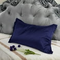 thumbnail image 3 of 2 Pack Soft Silky Satin Pillow Case Hypoallergenic Breathable Bed Pillow Cover Queen Size Pillowcase Great for Hair Skin, 3 of 10