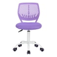 thumbnail image 1 of FurnitureR Carnation Swivel Teen Plastic and Mesh Task Chair in Purple, 1 of 10