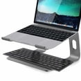 thumbnail image 3 of Support d'Ordinateur Portable en Aluminium pour Bureau Compatible avec Mac MacBook Pro Air Apple Notebook, pour Ordinateur de Bureau PC de 10 à 15,6 Pouces, 3 of 7