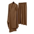 thumbnail image 4 of Turilly Women's Coats and Jackets 2PCS Fashion Woman Solid Large Size Long Sleeve Blouse and Loose Pockets Skirt and tops Set, 4 of 4