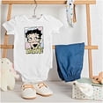 thumbnail image 3 of Betty Boop Sassy Cute Retro Toon Bodysuit Jumper Girls Infant Baby Brisco Brands NB, 3 of 6