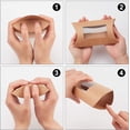 thumbnail image 3 of 20 cajas de cartón kraft marrón de 6,8 x 3,9 x 1,5 pulgadas con ventana, ideales para dulces, galletas y regalos de cumpleaños o bodas., 3 of 7