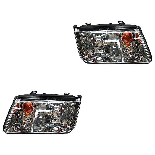 Par de Faros Jetta 1999 A 2007 Volkswagen C/cuarto ámbar TYC .