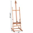 thumbnail image 2 of Costway Wood H-Frame Floor Easel Artist Painting Display Stand Studio Adjustable w/ Tray, 2 of 10