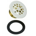 thumbnail image 7 of Westbrass FINE THREAD 1-3/8” Round Bathtub Strainer Drain Cover, Powder Coat White, 7 of 7