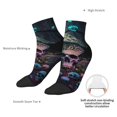 thumbnail image 4 of Goofa Forest Mushroom Skull Pattern Non Slip Socks with Grips for Elderly, Crew Socks Yoga Hospital Socks Cushioned Sole Gripper Socks for Men Women, 4 of 5