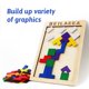 thumbnail image 5 of Puzzle de madera Tangram Cube 3D Brain Teasers Juguete para niños, 5 of 7