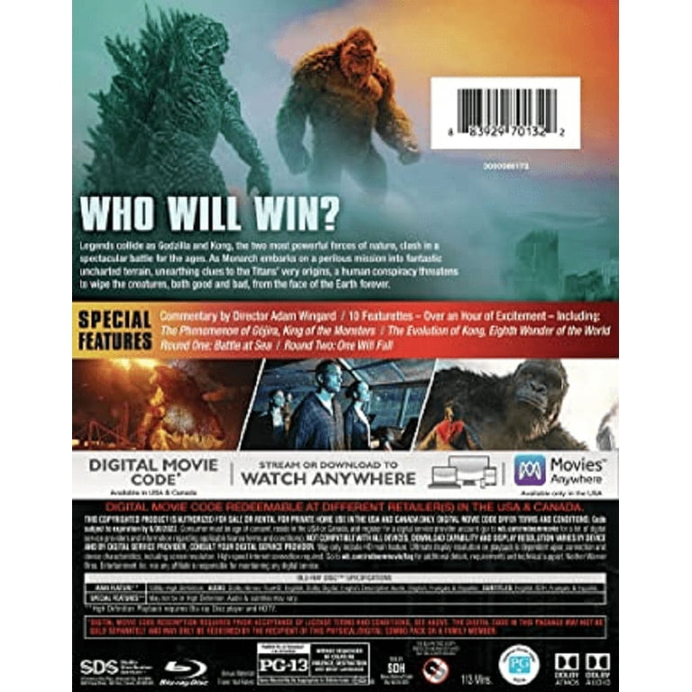 Warner Bros. Godzilla vs. Kong: King Monsters Movie Set (Blu-ray