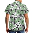 thumbnail image 3 of Yuyamidu His and Hers Matching Outfits Womens Tropical Dress Mens Aloha Shirts Short Sleeve Button Down Asymmetrical Midi Sundress, 3 of 5