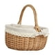 thumbnail image 5 of Cesta de mimbre para picnic, tejida a mano, para fotos, decorativa, con asa beige, 5 of 9