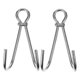 thumbnail image 5 of ADDHAT 2Ud Gancho Doble Para De Inoxidable Gancho Portátil Resistente, 5 of 8