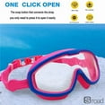 thumbnail image 4 of Kids Swim Goggles Anti Fog With Wide View Lens, Adjustable Children Swimming Goggles For Boys Girls 3-12 Years, UV Protection Pool Gear,PURPLE, 4 of 6