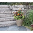 thumbnail image 3 of Suncast Chariton 16 Inch Resin Round Decorative Flower Pot Planter (2 Pack), 3 of 3