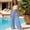 Light Blue, variant on Liyamei Girls Wide Leg Sweatpants with Drawstring and Double Layer Pleats for Casual Sport Size 4-10 Years