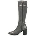 thumbnail image 3 of Journee Womens Gaibree Stacked Heel Knee High Boots, Calf & Widths Available, 3 of 10