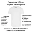 thumbnail image 3 of Playeras De Hombre Manga Corta Pack 5 Piezas Mayoreo Lisas, 3 of 6