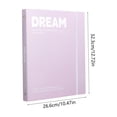 thumbnail image 3 of Plastic A4 Binder Cover, Loose Leaf Notebook Shell With Elastic Bands and Pen Clip, for Office Document Storage, Purple, 3 of 6