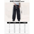 thumbnail image 3 of EMMIOL Men's Y2K Baggy Jeans Wide Leg Stretchy Denim Pants, Skater Striped Oversized Streetwear Casual Trousers, 3 of 6