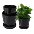 thumbnail image 4 of JJKBVCLO Bassin à Pétales en Résine Pot de Fleurs Rond en Plastique Pot de Fleurs Succulent Pot de Fleurs Citrouille Pot de Fleurs Vert Petit Moyen Grand, 4 of 7