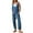 Navy blue, variant on Women's Denim Overall Jumpsuits Sleeveless V Neck Long Pants Rompers