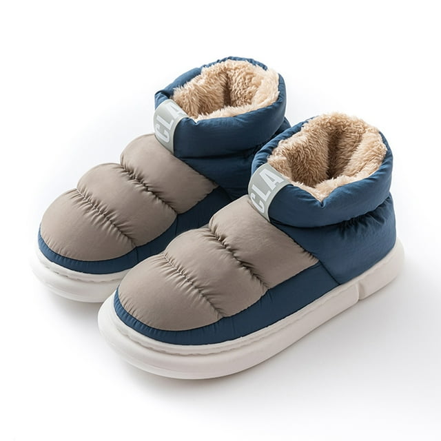 GDREDA Bottes de Neige pour Hommes Automne et Hiver Intérieur et Extérieur Mode Confortables à Tige Haute Chaudes Non Gris,10