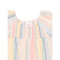 thumbnail image 2 of Wonder Nation Toddler Girls' Cotton Ruffle Striped Dress with Short Sleeves, Sizes 12M-5T, 2 of 3