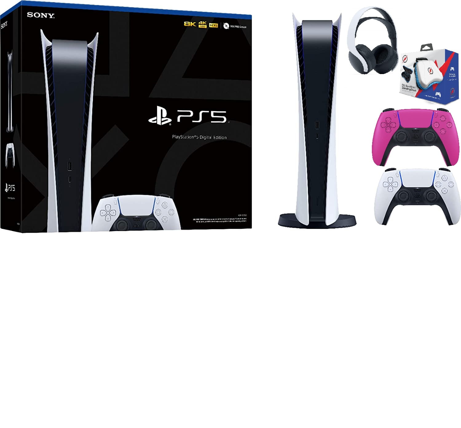 Con controller PS5 Digital Edition DualSense rosa, Italy