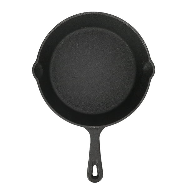POÊLE À FRIRE en fonte 31cm avec double poignée revêtement antiadhésif noir EUR 34,47 - FR