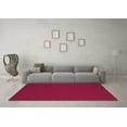 thumbnail image 3 of Ahgly Company Indoor Round Abstract Pink Contemporary Area Rugs, 3' Round, 3 of 4