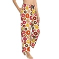 thumbnail image 2 of Naloa Donut Print Women’s Ultra-Soft Comfy Pajama Lounge Pants with Pockets & Drawstring, 2 of 8