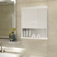 thumbnail image 1 of Costway Armario de Baño de Pared con 2 Puertas Repisa Ajustable en Altura Blanco 60 x 20 x 70,5 cm, 1 of 10