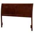 thumbnail image 1 of Leo & Lacey Solid Hardwood Walnut Headboard Sleigh Design 55.63" Unassembled, 1 of 2